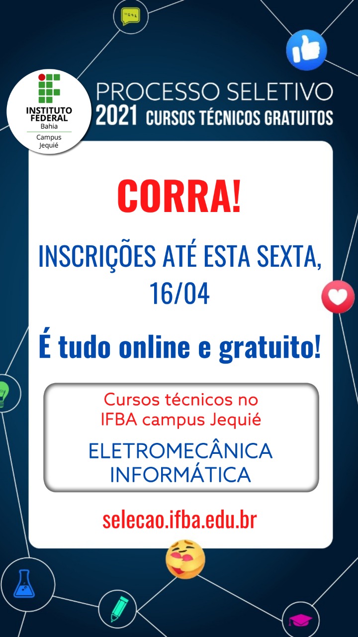 IFBA: VIII Semana de Educação, Ciência e Tecnologia - Jequié Notícias - O  Portal Mais Quente da Cidade