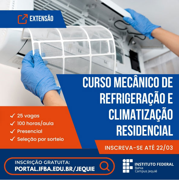 O Curso Mecânico de Refrigeração e Climatização Residencial é uma